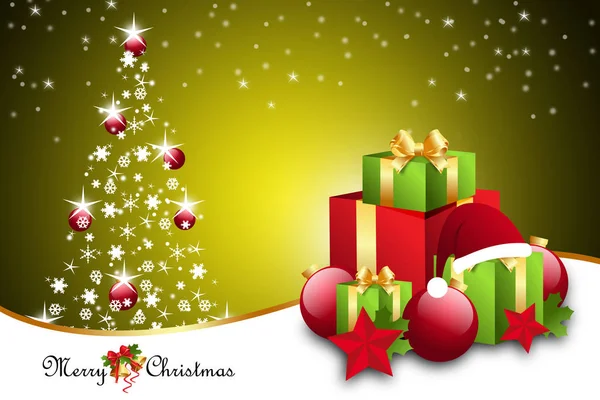 Doos Van Gift Van Kerstmis Met Bubbels — Stockfoto