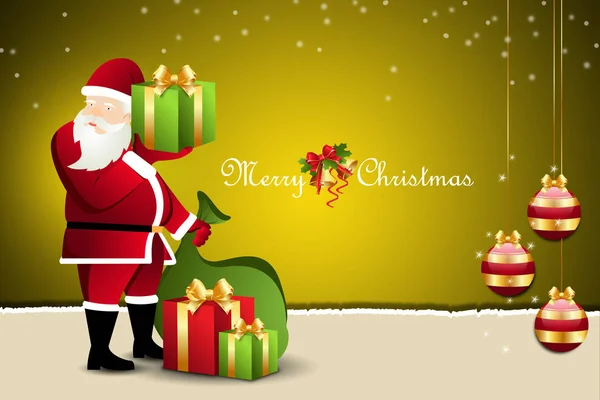 Christmas Gift Box Santaclaus — Stock Photo, Image