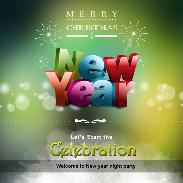Happy New Year 2015 Celebration Concept — Stock Photo, Image