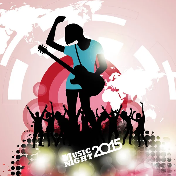 New Year Music Show Color Background — Stock Photo, Image