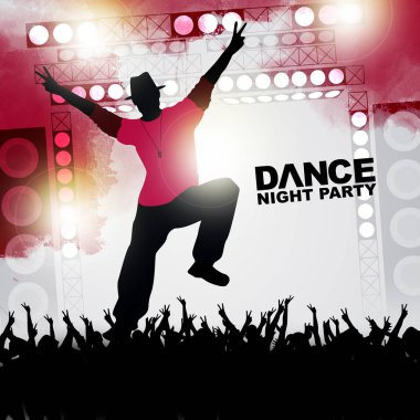 Yeni yıl dans gösterisi renk arkaplanı