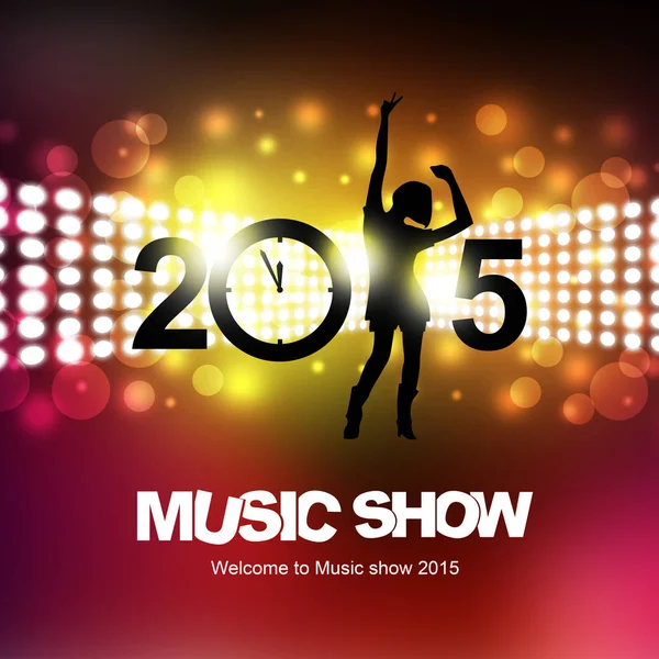 New Year Music Show Color Background — 스톡 사진