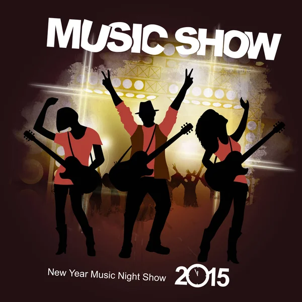 New Year Music Show — 스톡 사진