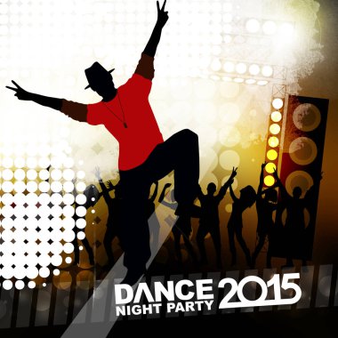 Yeni yıl dans gösterisi renk arkaplanı