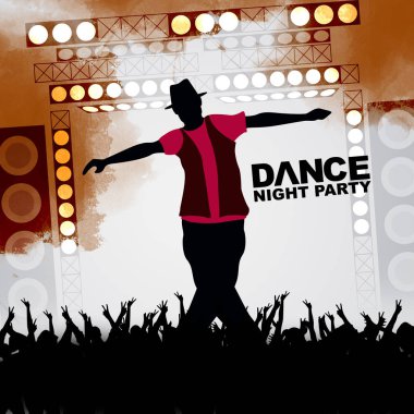 Yeni yıl dans gösterisi renk arkaplanı