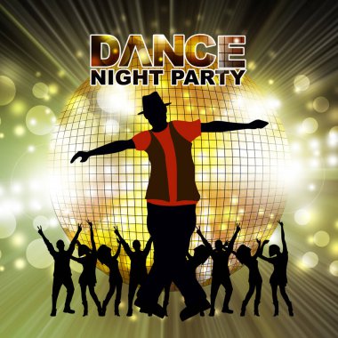 Yeni yıl dans gösterisi renk arkaplanı