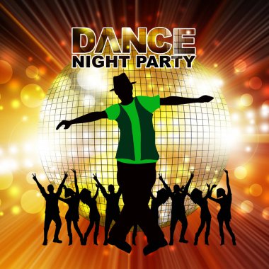 Yeni yıl dans gösterisi renk arkaplanı