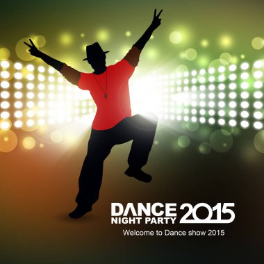 Yeni yıl dans gösterisi renk arkaplanı