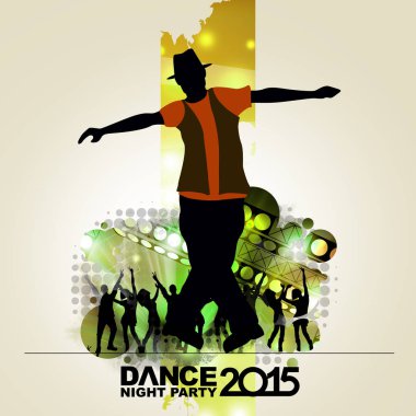 Yeni yıl dans gösterisi renk arkaplanı