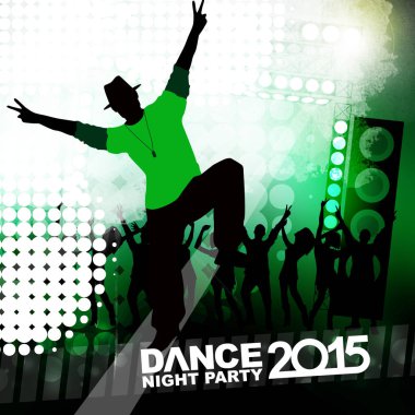 Yeni yıl dans gösterisi renk arkaplanı