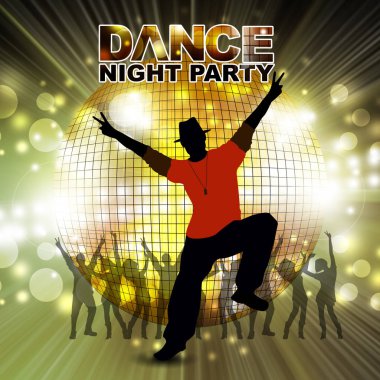 Yeni yıl dans gösterisi renk arkaplanı