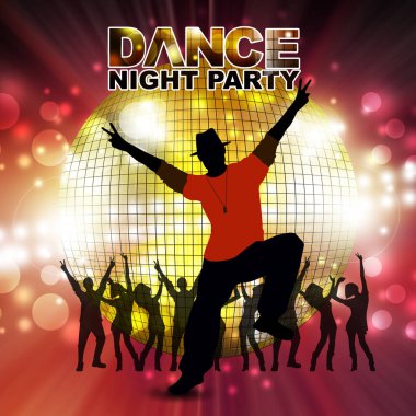 Yeni yıl dans gösterisi renk arkaplanı