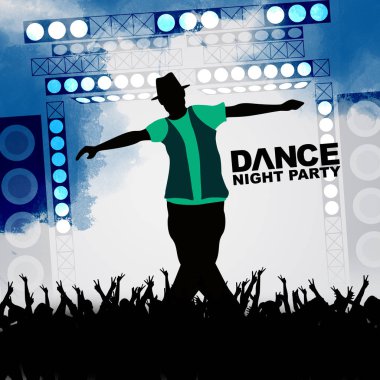 Yeni yıl dans gösterisi renk arkaplanı