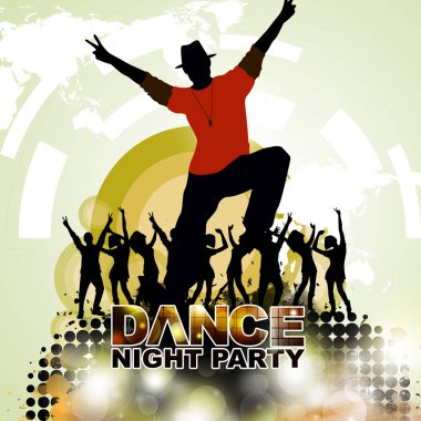 Yeni yıl dans gösterisi renk arkaplanı