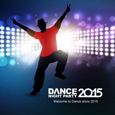 Yeni yıl dans gösterisi renk arkaplanı