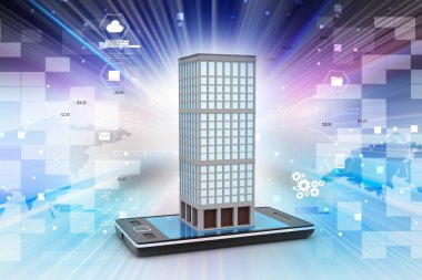 Gayrimenkul konsept ile akıllı telefon