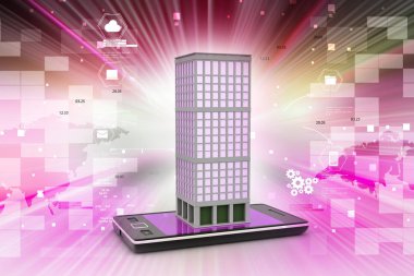 Gayrimenkul konsept ile akıllı telefon