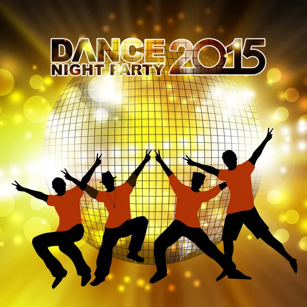 New year dance show in color background