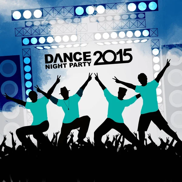 Yeni yıl dans gösterisi renk arkaplanı