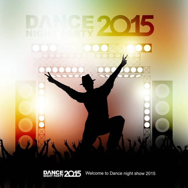 New Year Dance Show Color Background — Stock Photo, Image
