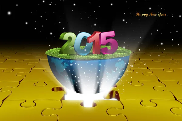 Frohes Neues Jahr 2015 Feier Konzept — Stockfoto