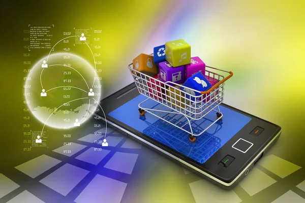 Internet Shopping Online Concetto — Foto Stock