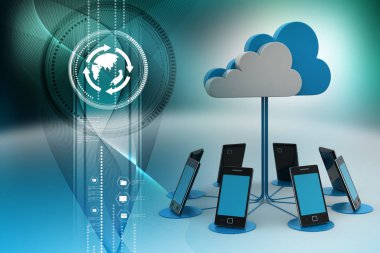 Veri depolanmış bulut hesaplama kavramı