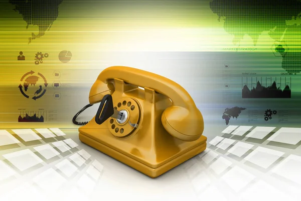 Rendering Telephone Background — Stock Photo, Image