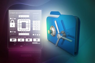 güvenli kilit ile klasör  