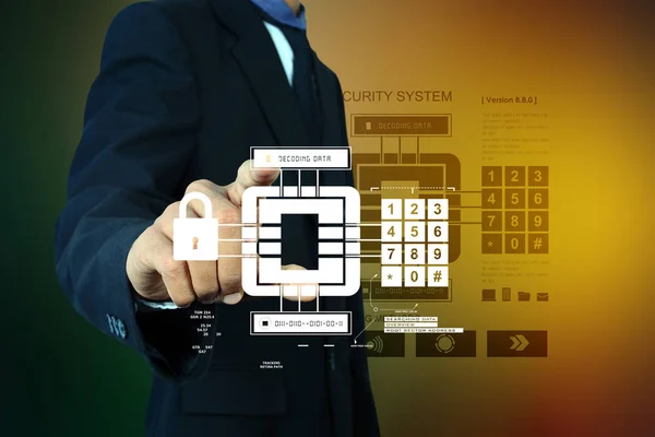 Smart Hand Showing Futuristic Technology — Stock Photo, Image