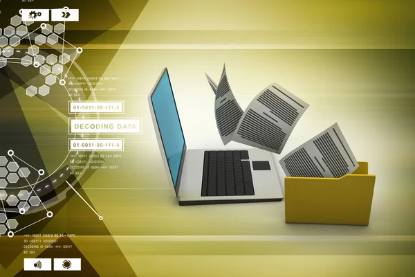 bir bilgisayarla bağlantı klasör