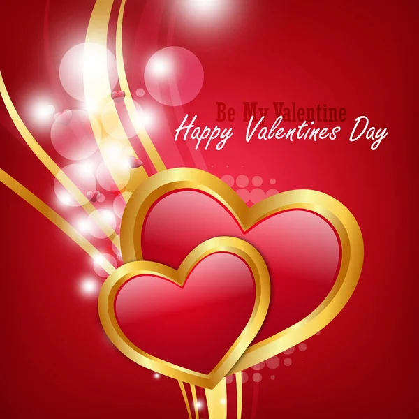 Красное Сердце Любви Валентинки День — стоковое фото
