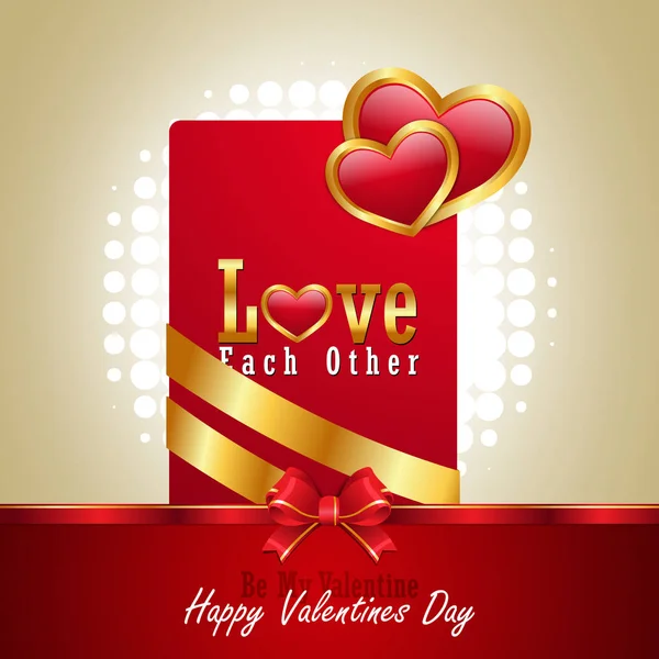 Rotes Liebesherz Valentinstag Konzept — Stockfoto