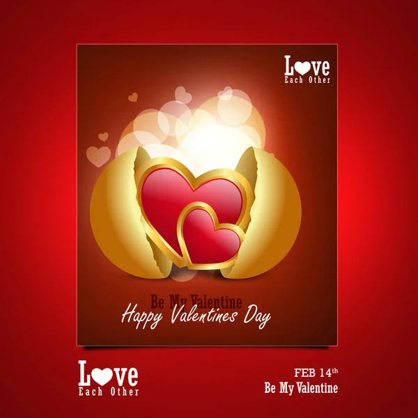 Red Love Heart Valentines Day Concept — Stock Photo, Image