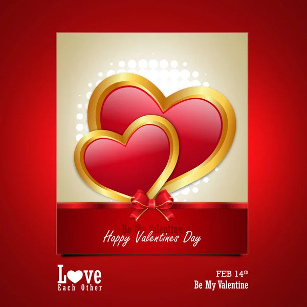 Kırmızı Aşk Kalp Sevgililer Günü Konsepti — Stok fotoğraf