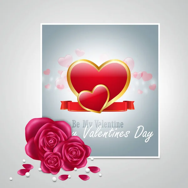 Rode Liefde Hart Dag Van Valentijnskaarten Concept — Stockfoto