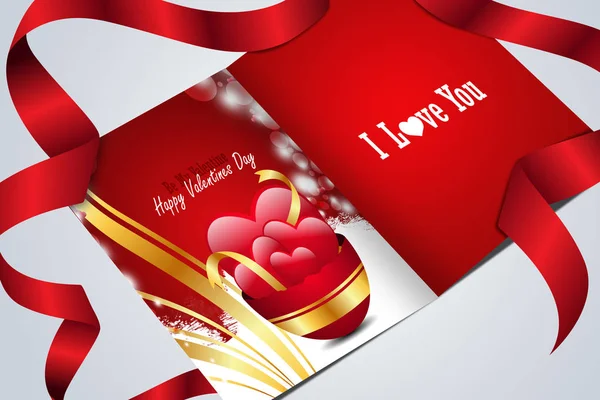 Red Love Heart Valentines Day Concept — Stock Photo, Image