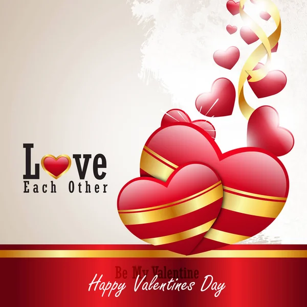 Červená Láska Srdce Valentines Day Koncept Stock Fotografie
