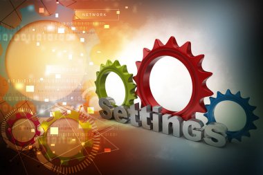 araçları ve ayarları simgesi