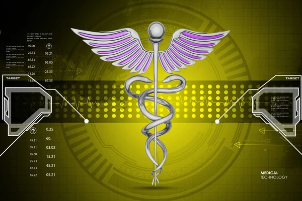 Illustration Caduceus Medical Symbol — Stock Photo, Image