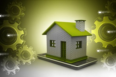 3D çizim ofhome akıllı telefon ile