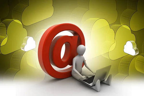 Person Mail Symbol — Stock Photo, Image