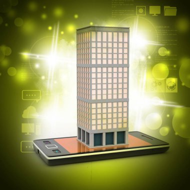 Gayrimenkul konsept ile akıllı telefon