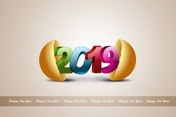 Концепция Празднования Нового 2019 Года — стоковое фото