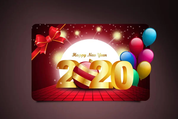 2020 Conceito Festa Ano Novo Com Celebração Crismas — Fotografia de Stock