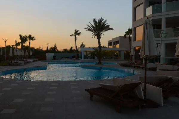 Maio 2014 Piscina Hotel Adams Beach Hotel Ayia Napa Chipre — Fotografia de Stock