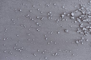 Yüzeyde karlı soyut buz kristalleri deseni