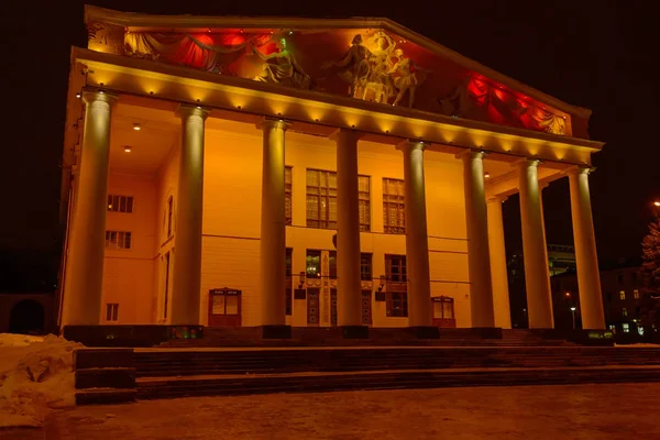 December 2013 Photo Entrance Chuvash Drama Theater Named Ivanov Cheboksary — Stock Photo, Image