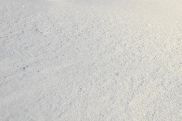 Glad Oppervlak Van Een Sneeuwdrift Een Zonnige Winterdag — Stockfoto