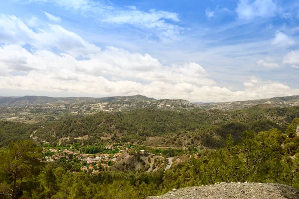 Paisaje Verano Con Colinas Montañas Isla Chipre —  Fotos de Stock